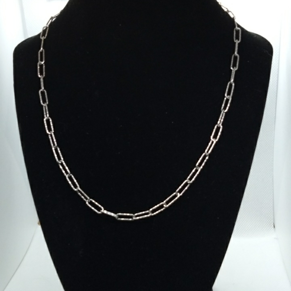 18" sterling silver posh necklace